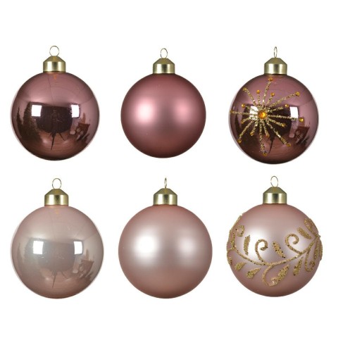 SFERA VETRO SHINY GLITTER PINK